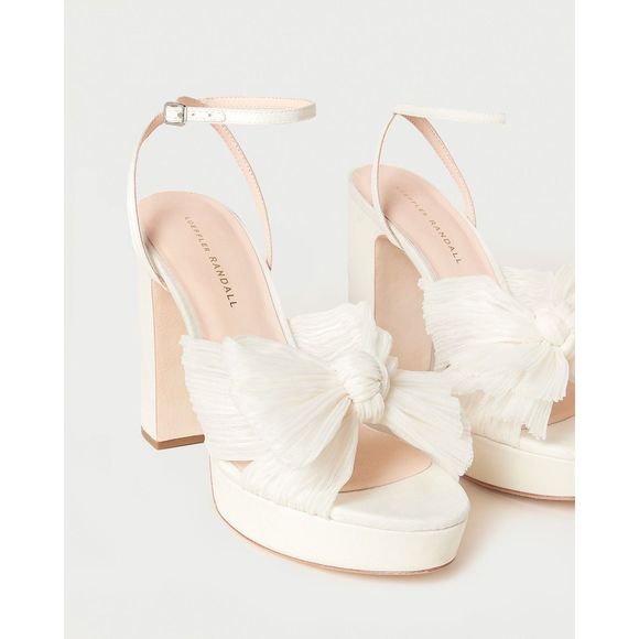 Loeffler Randal Natalia Pearl Platform Bow Heel - Picture 3 of 15